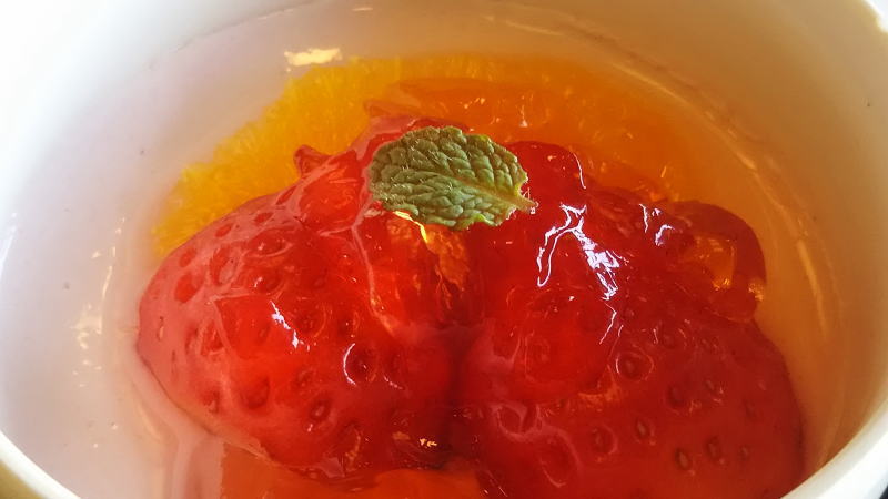 イチゴのクリームプリン / 京都グルメガイド